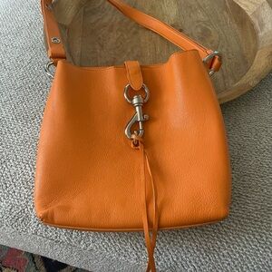 Rebecca Minkoff Orange Leather Shoulder Bag
